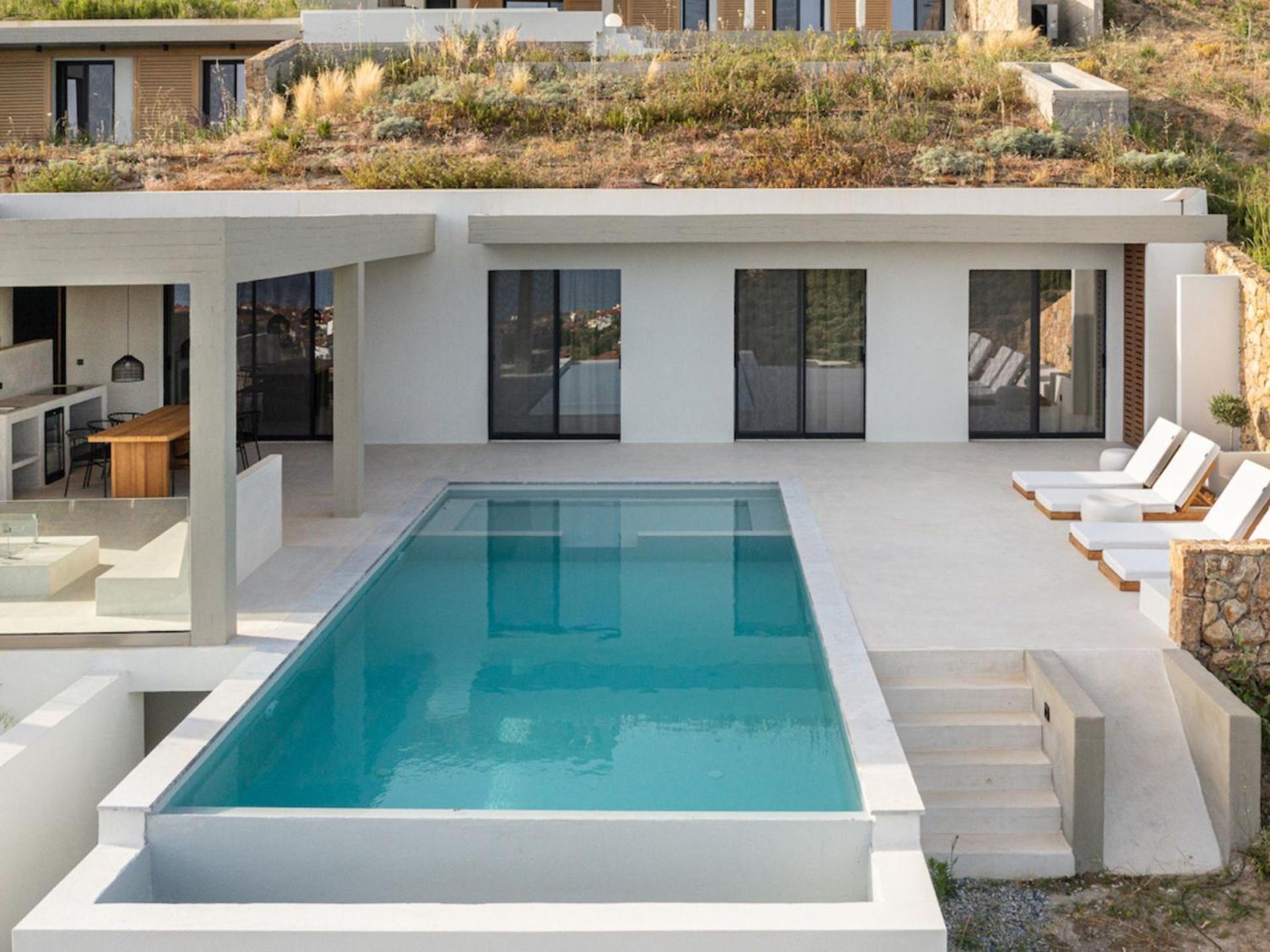 Design Villa Nea Skioni By Halkidiki Villas Bagian luar foto