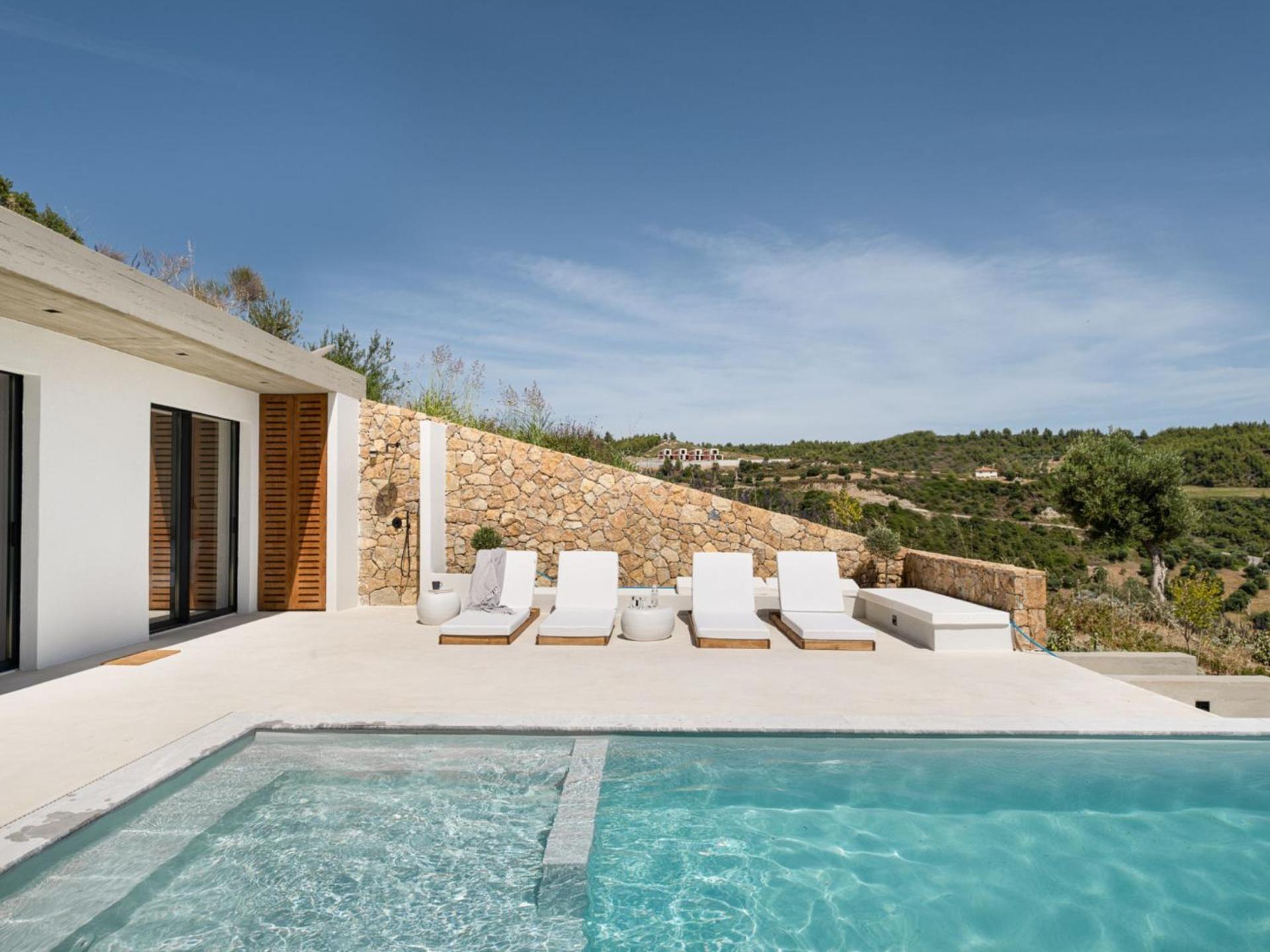 Design Villa Nea Skioni By Halkidiki Villas Bagian luar foto